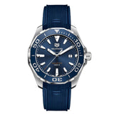 Tag Heuer Aquaracer Quartz Blue Dial Blue Rubber Strap Watch for Men - WAY101C.FT6153 Buy Now By Tag Heuer