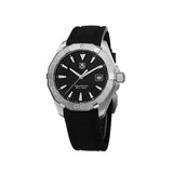 Tag Heuer Aquaracer Quartz Black Dial Black Rubber Strap Watch for Men - WAY1110.FT8021 Buy Now By Tag Heuer