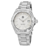 Tag Heuer Aquaracer Quartz White Dial Silver Steel Strap Watch for Men - WAY1111.BA0928 Buy Now By Tag Heuer