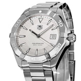 Tag Heuer Aquaracer Quartz White Dial Silver Steel Strap Watch for Men - WAY1111.BA0928 Buy Now By Tag Heuer