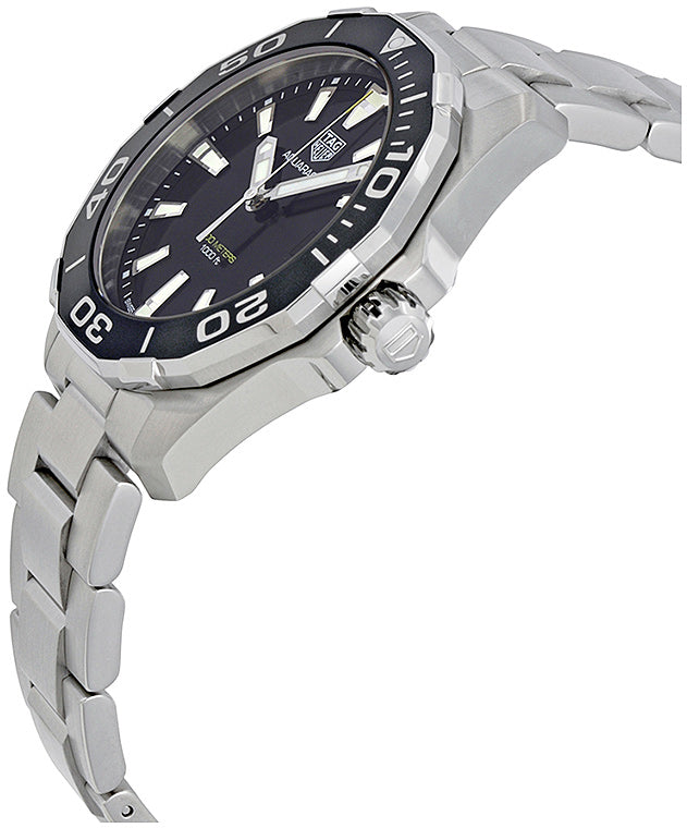 Tag Heuer Aquaracer Black Dial Silver Steel Strap Watch for Men - WAY111A.BA0928 Buy Now By Tag Heuer