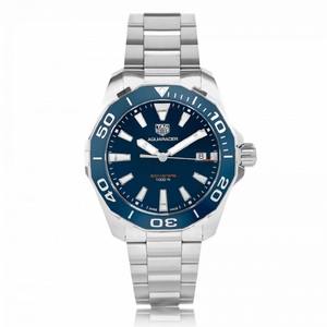Tag Heuer Aquaracer Blue Dial Quartz Silver Steel Strap Watch for Men - WAY111C.BA0928 Buy Now By Tag Heuer