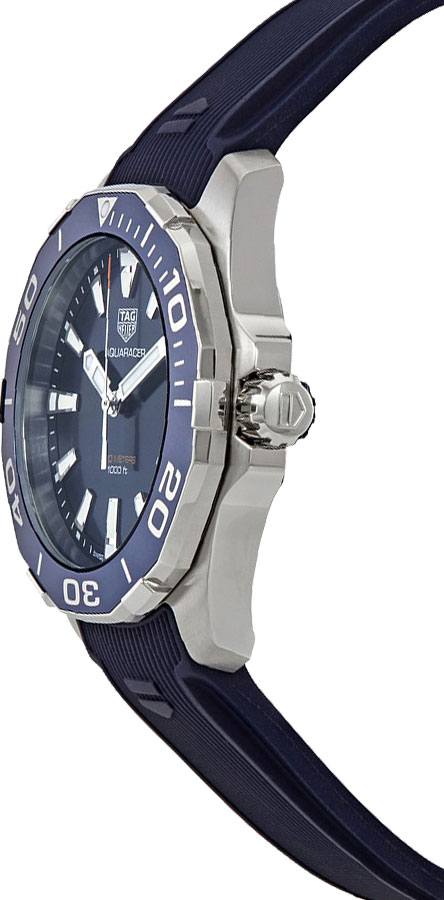 Tag Heuer Aquaracer Blue Dial Blue Rubber Strap Watch for Men - WAY111C.FT6155 Buy Now By Tag Heuer
