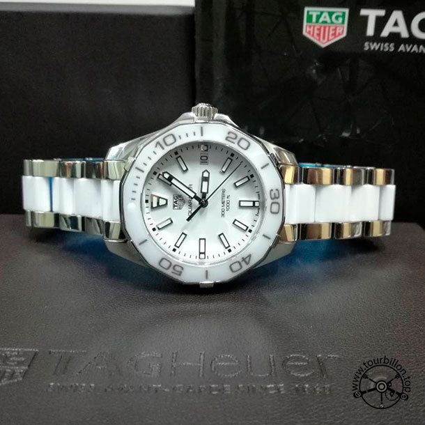 Tag Heuer Aquaracer Quartz White Dial Two Tone Steel Strap Watch Women - WAY131B.BA0914 Buy Now By Tag Heuer