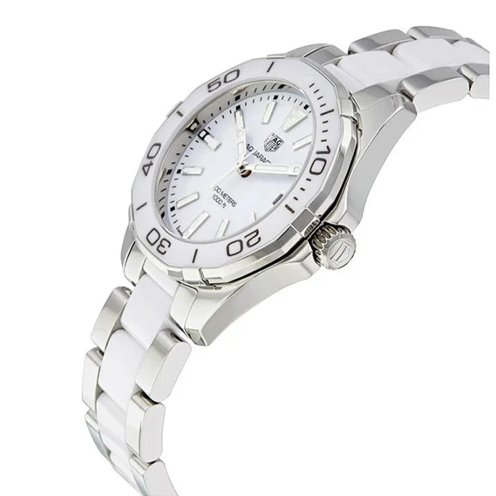 Tag Heuer Aquaracer Quartz White Dial Two Tone Steel Strap Watch Women - WAY131B.BA0914 Buy Now By Tag Heuer