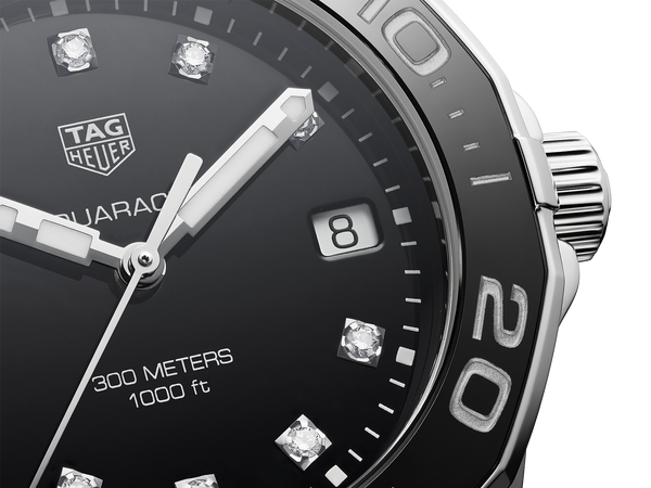 Tag Heuer Aquaracer Quartz Black Dial Two Tone Steel Strap Watch for Women - WAY131C.BA0913 Buy Now By Tag Heuer