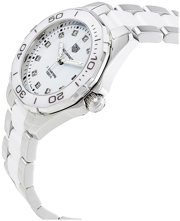 Tag Heuer Aquaracer Diamonds White Dial Two Tone Steel Strap Watch for Women - WAY131D.BA0914 Buy Now By Tag Heuer