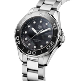 Tag Heuer Aquaracer Quartz Black Dial Silver Steel Strap Watch for Women - WAY131M.BA0748 Buy Now By Tag Heuer