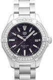 Tag Heuer Aquaracer Quartz Diamonds Black Dial Silver Steel Strap Watch for Women - WAY131P.BA0748 Buy Now By Tag Heuer