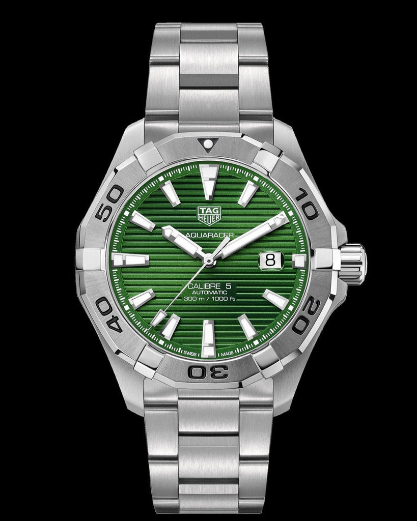 Tag Heuer Aquaracer Green Dial Watch for Men - WAY2015.BA0927 Buy Now By Tag Heuer