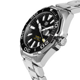Tag Heuer Aquaracer Black Dial Silver Steel Strap Strap Watch for Men - WAY201A.BA0927 Buy Now By Tag Heuer