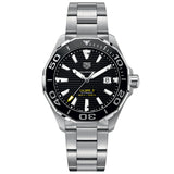 Tag Heuer Aquaracer Black Dial Silver Steel Strap Strap Watch for Men - WAY201A.BA0927 Buy Now By Tag Heuer