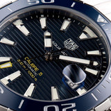 Tag Heuer Aquaracer Calibre 5 Blue Dial Silver Steel Strap Watch for Men - WAY201B.BA0927 Buy Now By Tag Heuer