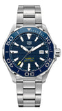 Tag Heuer Aquaracer Calibre 5 Blue Dial Silver Steel Strap Watch for Men - WAY201B.BA0927 Buy Now By Tag Heuer