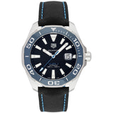 Tag Heuer Aquaracer Calibre 5 Automatic Black Dial Black Nylon Strap Watch for Men - WAY201C.FC6395 Buy Now By Tag Heuer