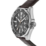 Tag Heuer Aquaracer Caliber 5 Black Dial Brown Leather Strap Watch for Men - WAY201M.FC6474 Buy Now By Tag Heuer