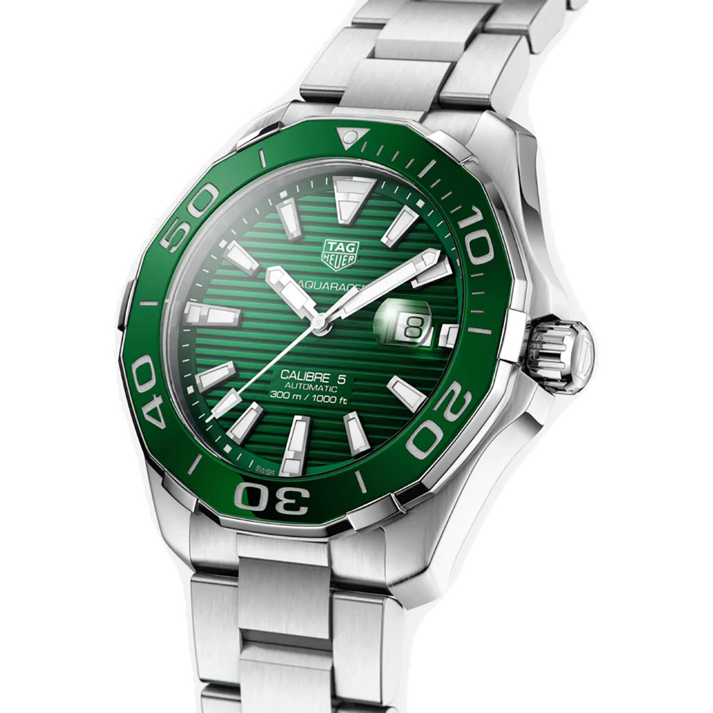 Tag Heuer Aquaracer Green Dial Watch for Men - WAY201S.BA0927 Buy Now By Tag Heuer