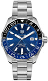 Tag Heuer Aquaracer GMT Calibre 6 Automatic Blue Dial Silver Steel Strap Watch for Men - WAY201T.BA0927 Buy Now By Tag Heuer