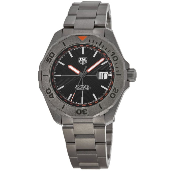 Tag Heuer Aquaracer Bamford Automatic Black Dial Grey Steel Strap Watch for Men - WAY208F.BF0638 Buy Now By Tag Heuer