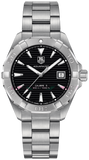 Tag Heuer Aquaracer Automatic Black Dial Silver Steel Strap Watch for Men - WAY2110.BA0928 Buy Now By Tag Heuer