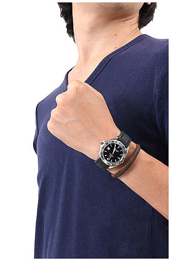 Tag Heuer Aquaracer Automatic Caliber 5 Black Dial Black Rubber Strap Watch for Men - WAY2110.FT8021 Buy Now By Tag Heuer