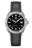 Tag Heuer Aquaracer Caliber 5 Automatic Black Dial Black Rubber Strap Watch for Men - WAY2113.FT8021 Buy Now By Tag Heuer