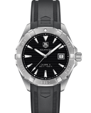 Tag Heuer Aquaracer Automatic Caliber 5 Black Dial Black Rubber Strap Watch for Men - WAY2110.FT8021 Buy Now By Tag Heuer