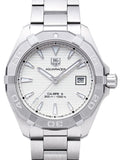Tag Heuer Aquaracer Automatic White Dial Silver Steel Strap Watch for Men - WAY2111.BA0928 Buy Now By Tag Heuer