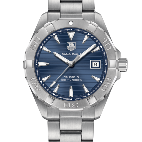 Tag Heuer Aquaracer Automatic Blue Dial Silver Steel Strap Watch for Men - WAY2112.BA0928 Buy Now By Tag Heuer