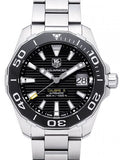 Tag Heuer Aquaracer Automatic Black Dial Silver Steel Strap Watch for Men - WAY211A.BA0928 Buy Now By Tag Heuer
