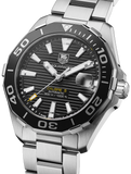 Tag Heuer Aquaracer Automatic Black Dial Silver Steel Strap Watch for Men - WAY211A.BA0928 Buy Now By Tag Heuer