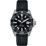 Tag Heuer Aquaracer Calibre 5 Automatic Black Dial Black Rubber Strap Watch for Men - WAY211A.FT6151 Buy Now By Tag Heuer