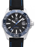 Tag Heuer Aquaracer Calibre 5 Automatic Black Dial Black Nylon Strap Watch for Men - WAY211B.FC6363 Buy Now By Tag Heuer