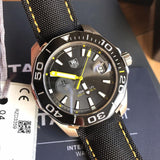 Tag Heuer Aquaracer Jeremy Lin Special Edition Grey Dial Black Nylon Strap Watch for Men - WAY211F.FC6362 Buy Now By Tag Heuer