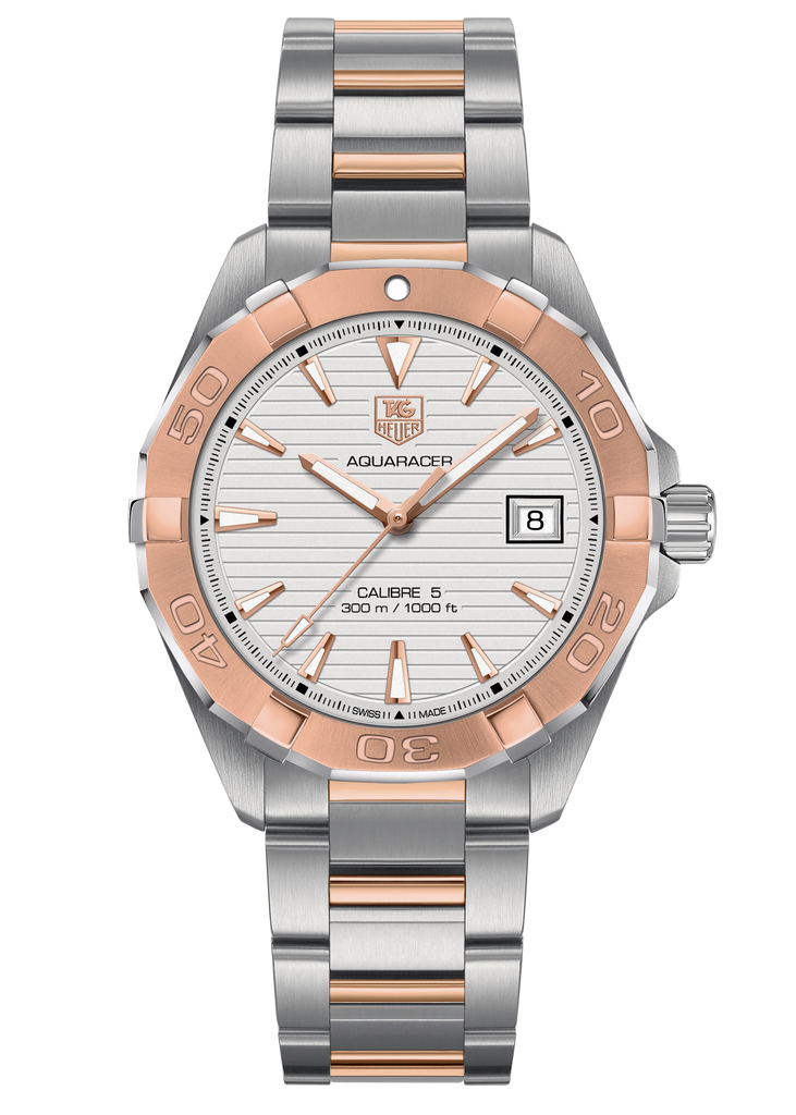 Tag Heuer Aquaracer Quartz White Dial Silver Strap Watch for Men - WAY1150.BD0911 Buy Now By Tag Heuer