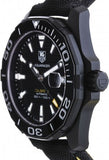 Tag Heuer Aquaracer Calibre 5 Automatic Black Dial Black Nylon Strap Watch for Men - WAY218A.FC6362 Buy Now By Tag Heuer