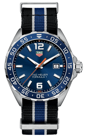 Tag Heuer Formula 1 Quartz Blue Dial Two Tone NATO Strap Watch for Men - WAZ1010.FC8197 Buy Now By Tag Heuer