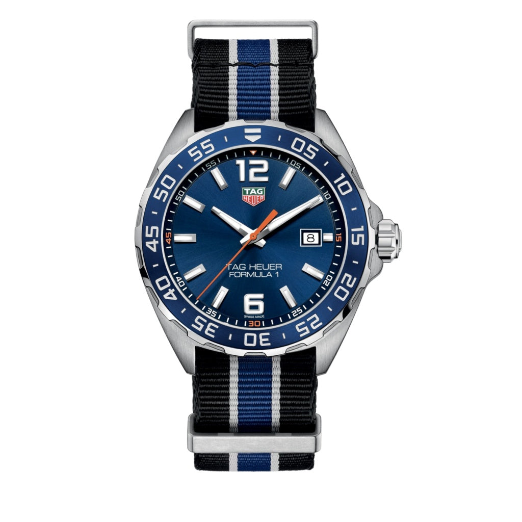 Tag Heuer Formula 1 Quartz Blue Dial Two Tone NATO Strap Watch for Men - WAZ1010.FC8197 Buy Now By Tag Heuer