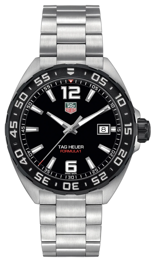 Tag Heuer Formula 1 Quartz Black Dial Silver Steel Strap Watch for Men - WAZ1110.BA0875 Buy Now By Tag Heuer