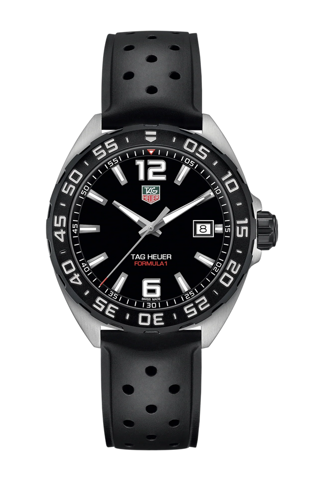 Tag Heuer Formula 1 Quartz Black Dial Black Rubber Strap Watch for Men - WAZ1110.FT8023 Buy Now By Tag Heuer