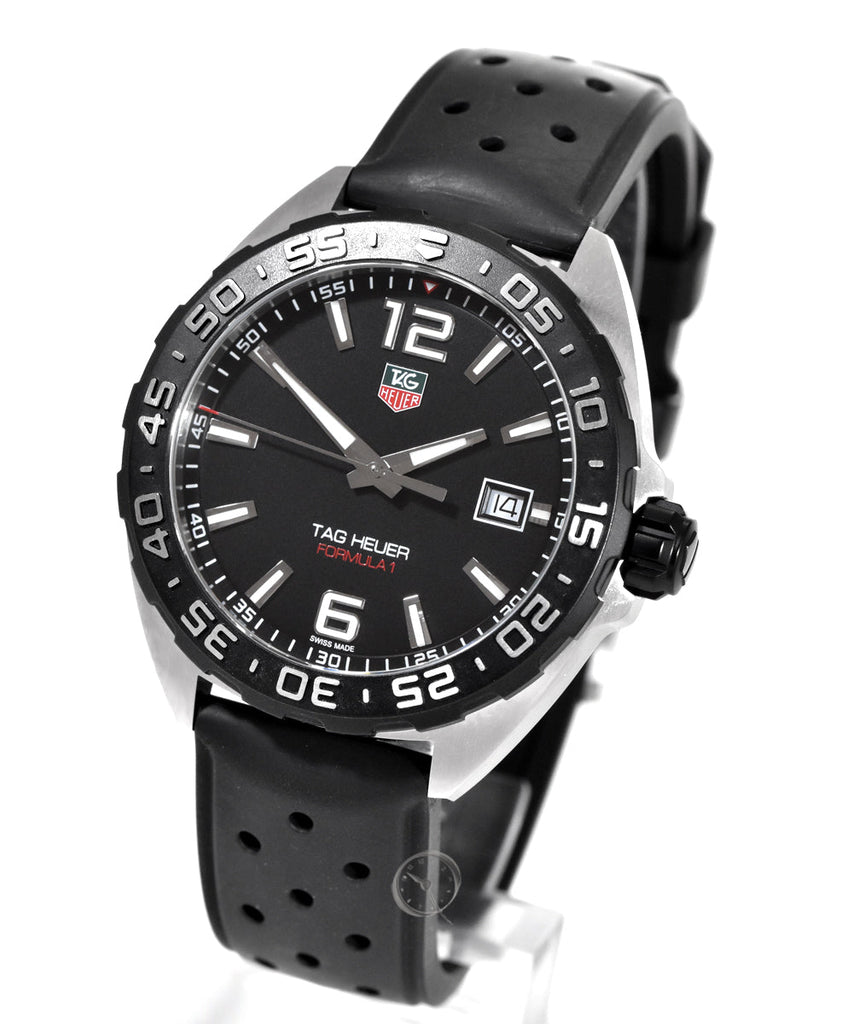 Tag Heuer Formula 1 Quartz Black Dial Black Rubber Strap Watch for Men - WAZ1110.FT8023 Buy Now By Tag Heuer