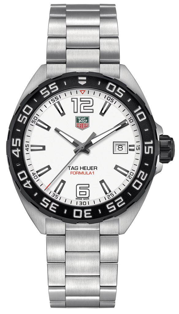 Tag Heuer Formula 1 White Dial Silver Steel Strap Watch for Men - WAZ1111.BA0875 Buy Now By Tag Heuer