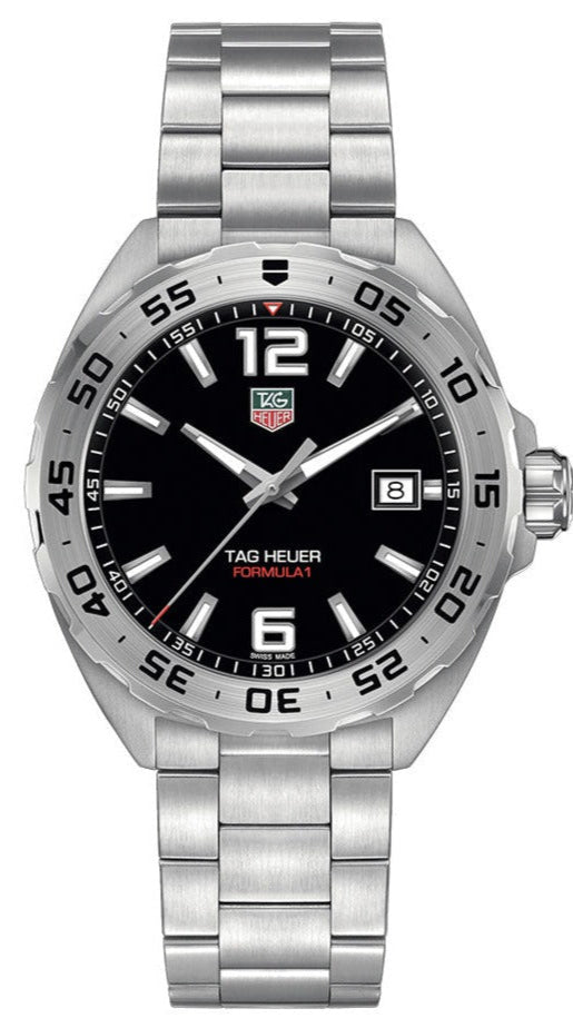 Tag Heuer Formula 1 Black Dial Silver Steel Strap Watch for Men - WAZ1112.BA0875 Buy Now By Tag Heuer
