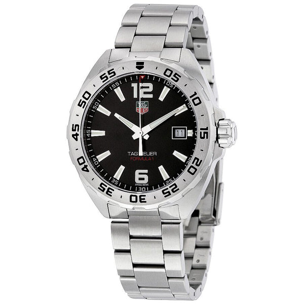 Tag Heuer Formula 1 Black Dial Silver Steel Strap Watch for Men - WAZ1112.BA0875 Buy Now By Tag Heuer