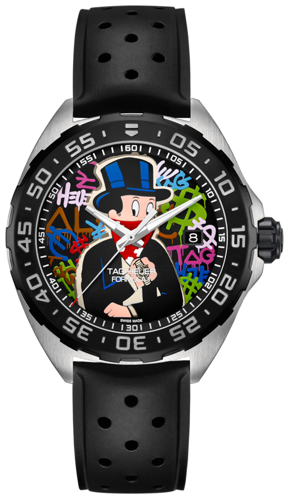 Tag Heuer Formula 1 Alec Monopoly Special Edition Black Rubber Strap Watch for Men - WAZ1117.FT8023 Buy Now By Tag Heuer