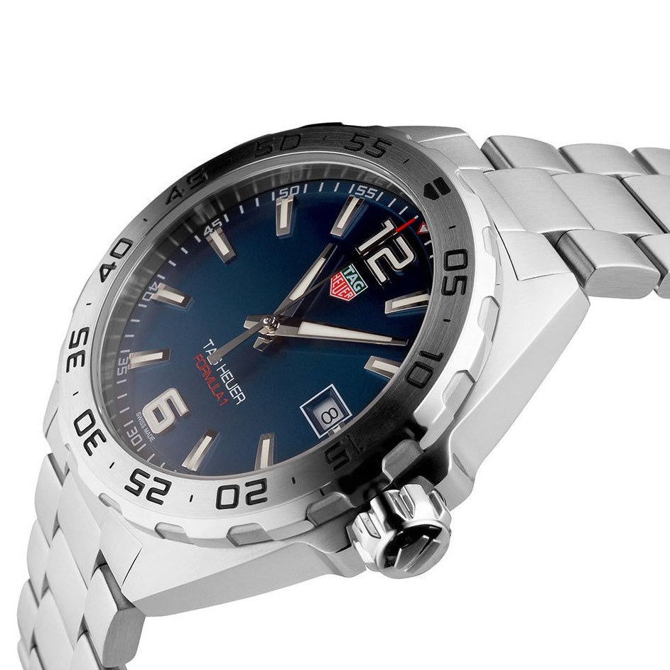Tag Heuer Formula 1 Blue Dial Silver Steel Strap Watch for Men - WAZ1118.BA0875 Buy Now By Tag Heuer
