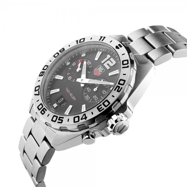 Tag Heuer Formula 1 Black Dial Silver Steel Strap Watch for Men - WAZ111A.BA0875 Buy Now By Tag Heuer