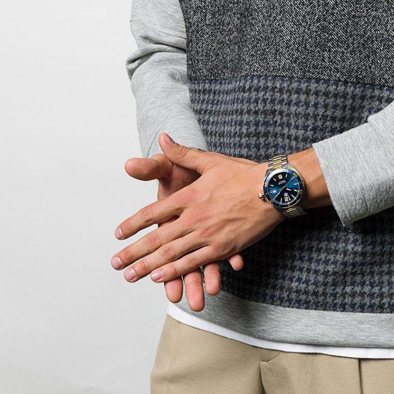 Tag Heuer Formula 1 Analog Quartz 41mm Blue Dial Two Tone Steel Strap Watch for Men - WAZ1120.BB0879