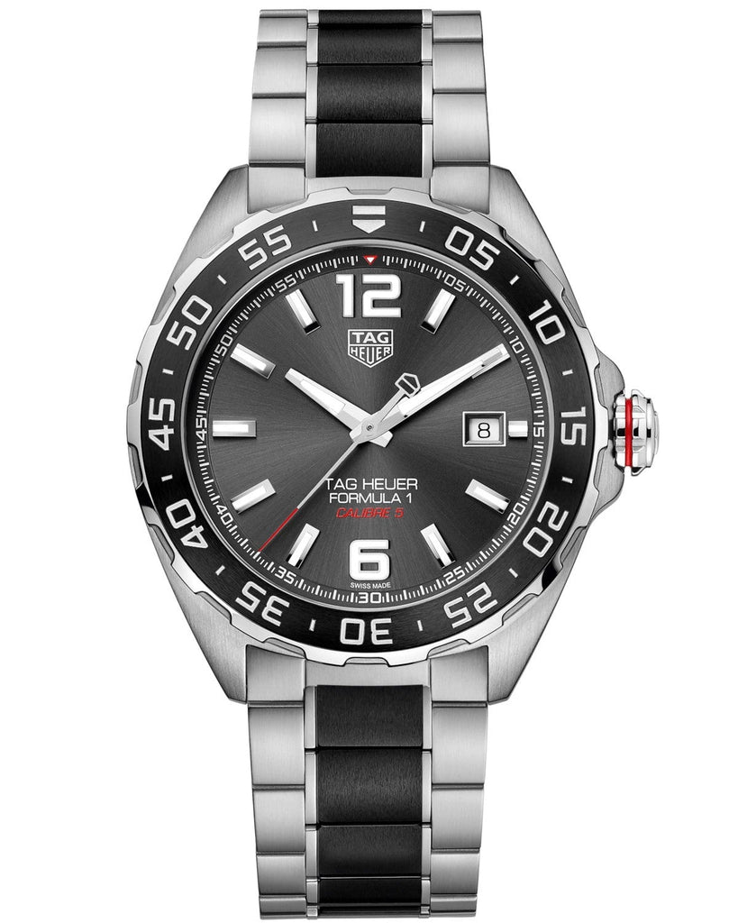 Tag Heuer Formula 1 Calibre 5 Anthracite Dial Two Tone Steel Strap Watch for Men - WAZ2011.BA0843 Buy Now By Tag Heuer