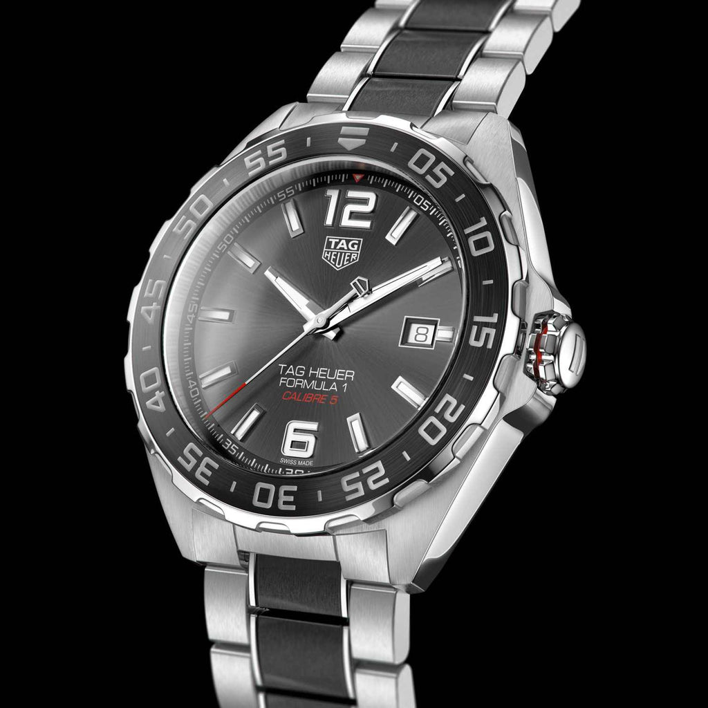 Tag Heuer Formula 1 Calibre 5 Anthracite Dial Two Tone Steel Strap Watch for Men - WAZ2011.BA0843 Buy Now By Tag Heuer